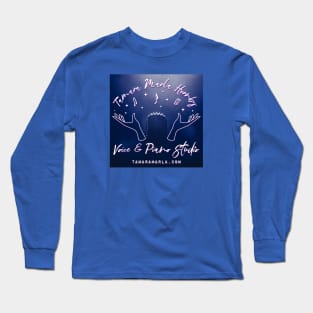 Studio Midnight Blue Mic Logo Long Sleeve T-Shirt